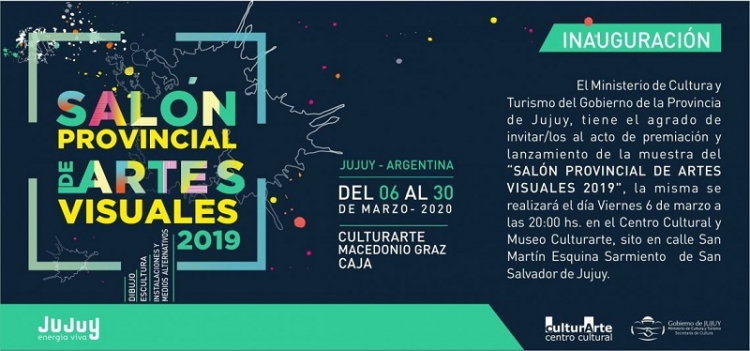Apertura y entrega de premios del sal&oacute;n provincial de artes visuales 2019