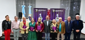 El intendente Ra&uacute;l Jorge recibi&oacute; a los miembros del jurado para los Premios San Salvador edici&oacute;n 2023
