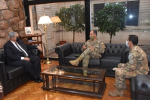 El vicegobernador recibi&oacute; la visita protocolar del comandante de la 1. &ordf; division de ejercito argentino
