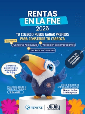 "Rentas en la FNE 2026": educaci&oacute;n tributaria, participaci&oacute;n estudiantil y apoyo a la construcci&oacute;n de carrozas