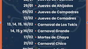 Calendario de Carnaval 2026, m&aacute;s de un mes de celebraci&oacute;n, m&uacute;sica y tradici&oacute;n